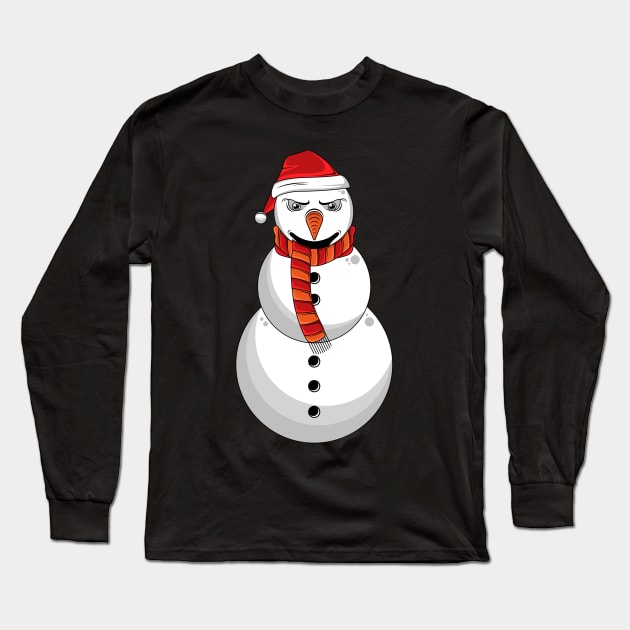 Funny Snowman Long Sleeve T-Shirt by Markus Schnabel